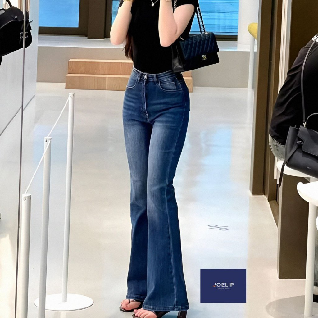Highwaist Cutbray Jeans Retro Wanita-Celana Jeans Cutbray Wanita Model Retro Korea Terbaru