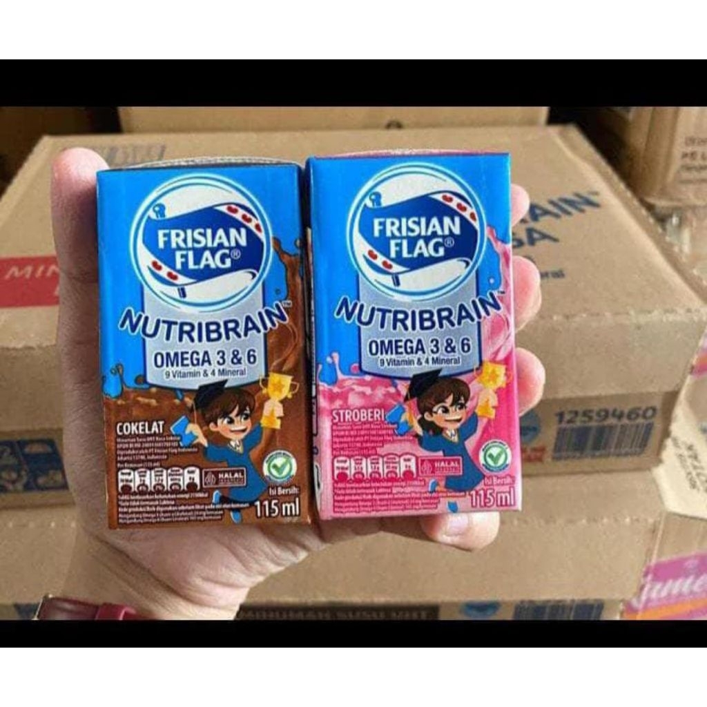 

Frisian Flag Susu Kotak Variant Rasa Cokelat dan Stroberi Bundling Isi Dua