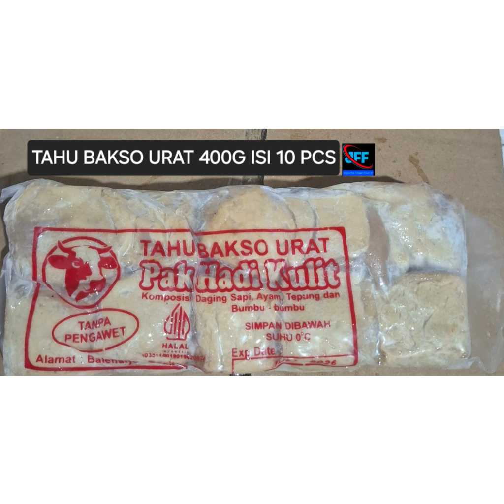 

TAHU BAKSO URAT 400GR ISI 10 / PAK HADI KULIT