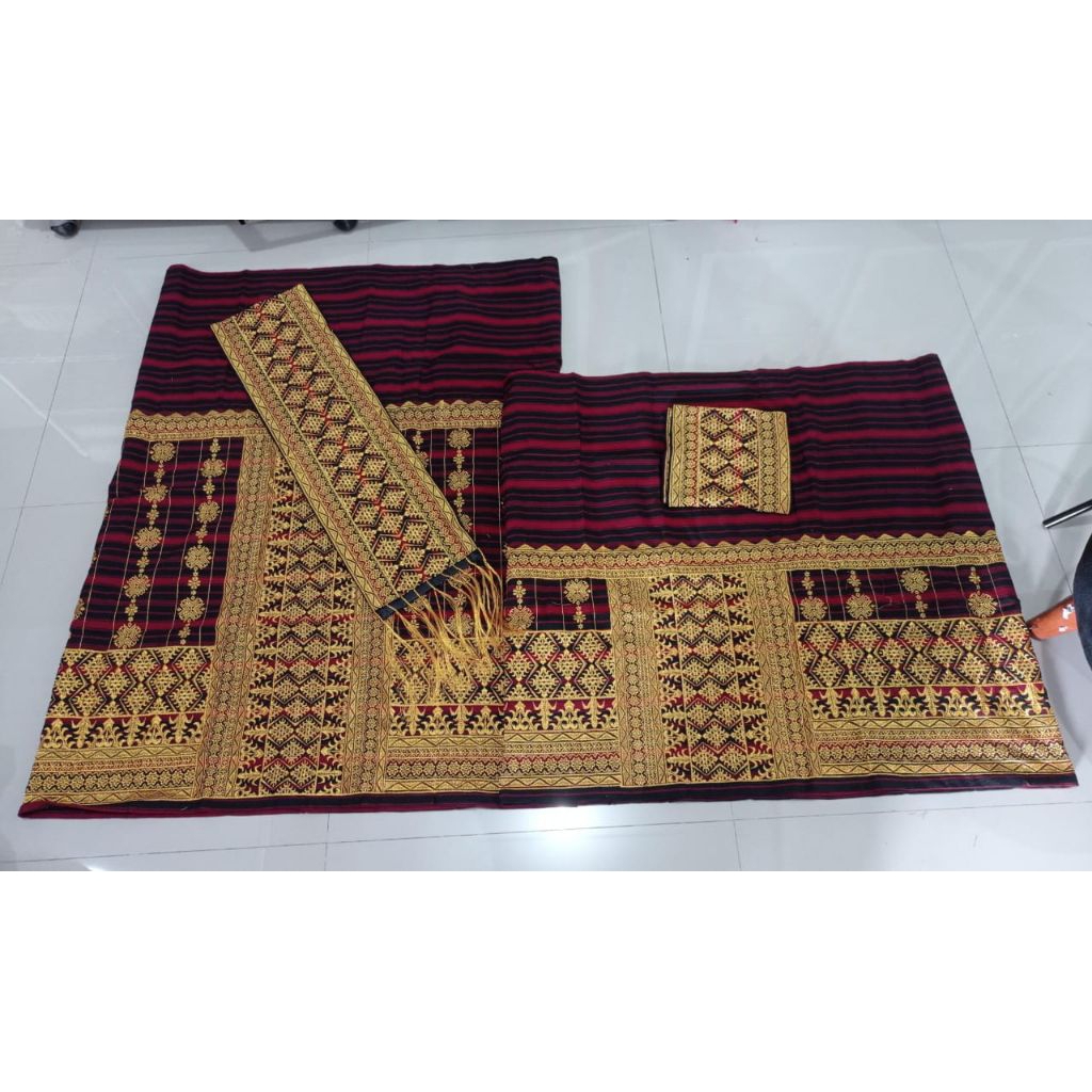 sarung kain bawahan adat tapis lampung bordir tradisional motif songket palembang