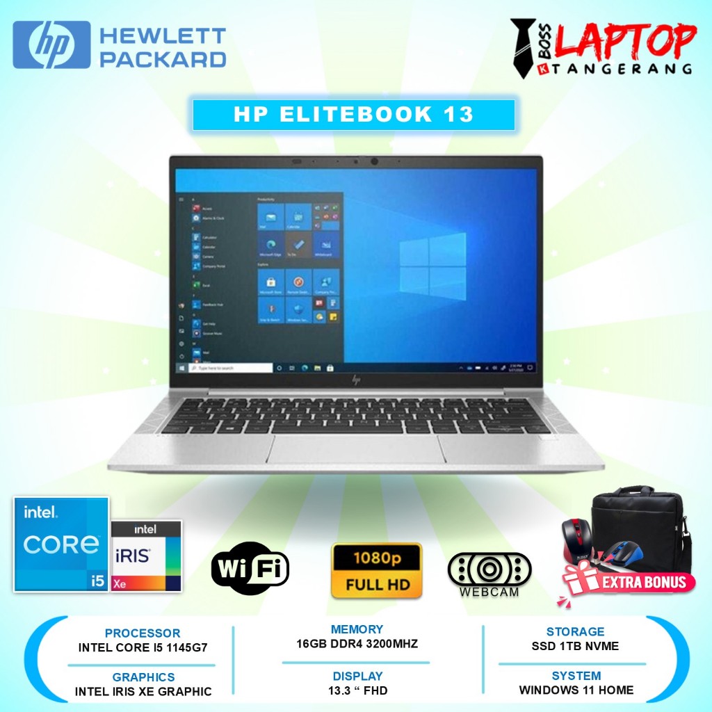 Laptop Hp EliteBook 830 G8 Intel i5 Ram 16GB 512GB SSD 13.3 Inch Fhd Win11Pro