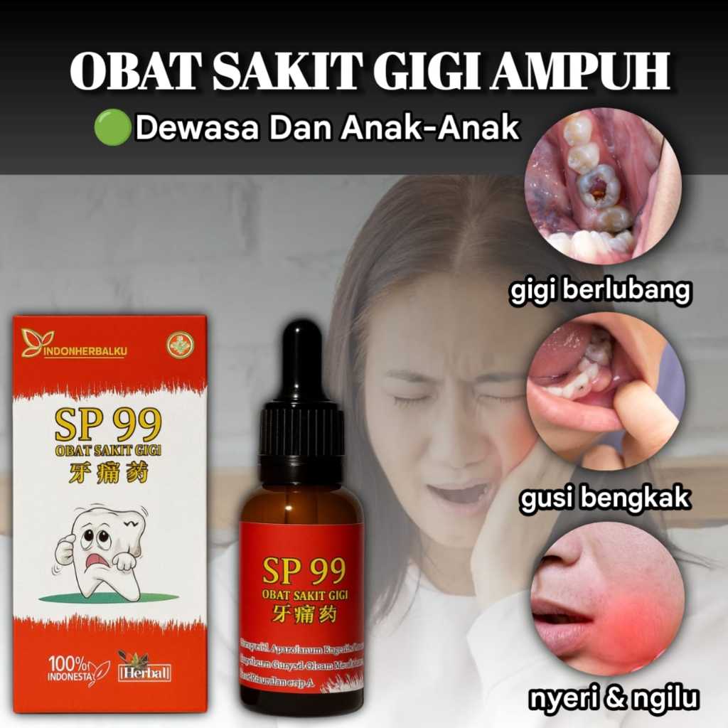 PALING AMPUH obat sakit gigi ampuh super sakti obt sakit gigi sp99