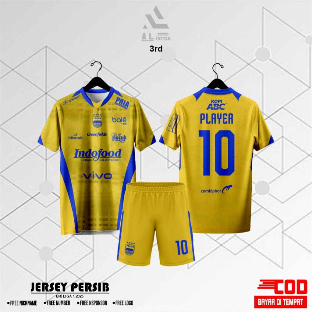 BAJU JERSEY SUPER LEAGUE PERSIB BANDUNG 3RD TERBARU 2005/26 SIZE ANAK & DEWASA FULL PRINTING PREMIUM