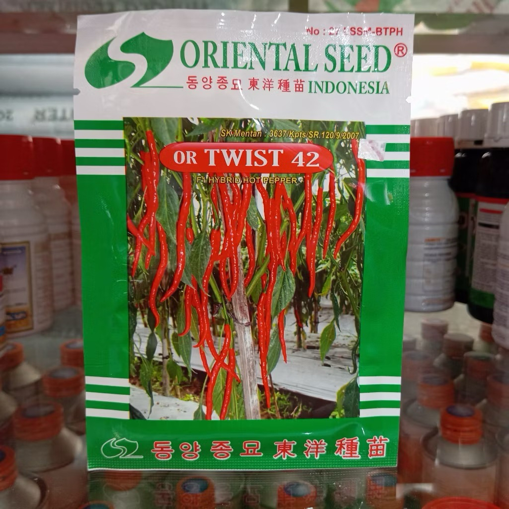 Benih cabai keriting or Twist 42 Oriental Seed 10g +- 2000biji (ORIGINAL 100%)