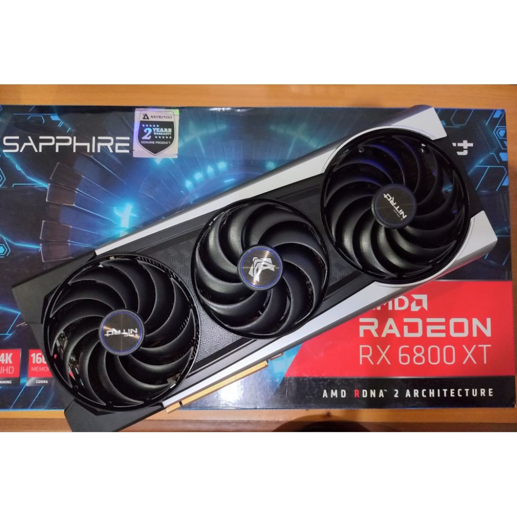 VGA SAPPHIRE NITRO+ RX 6800 XT 16GB GDDR6 ( BEKAS - PREMIUM )