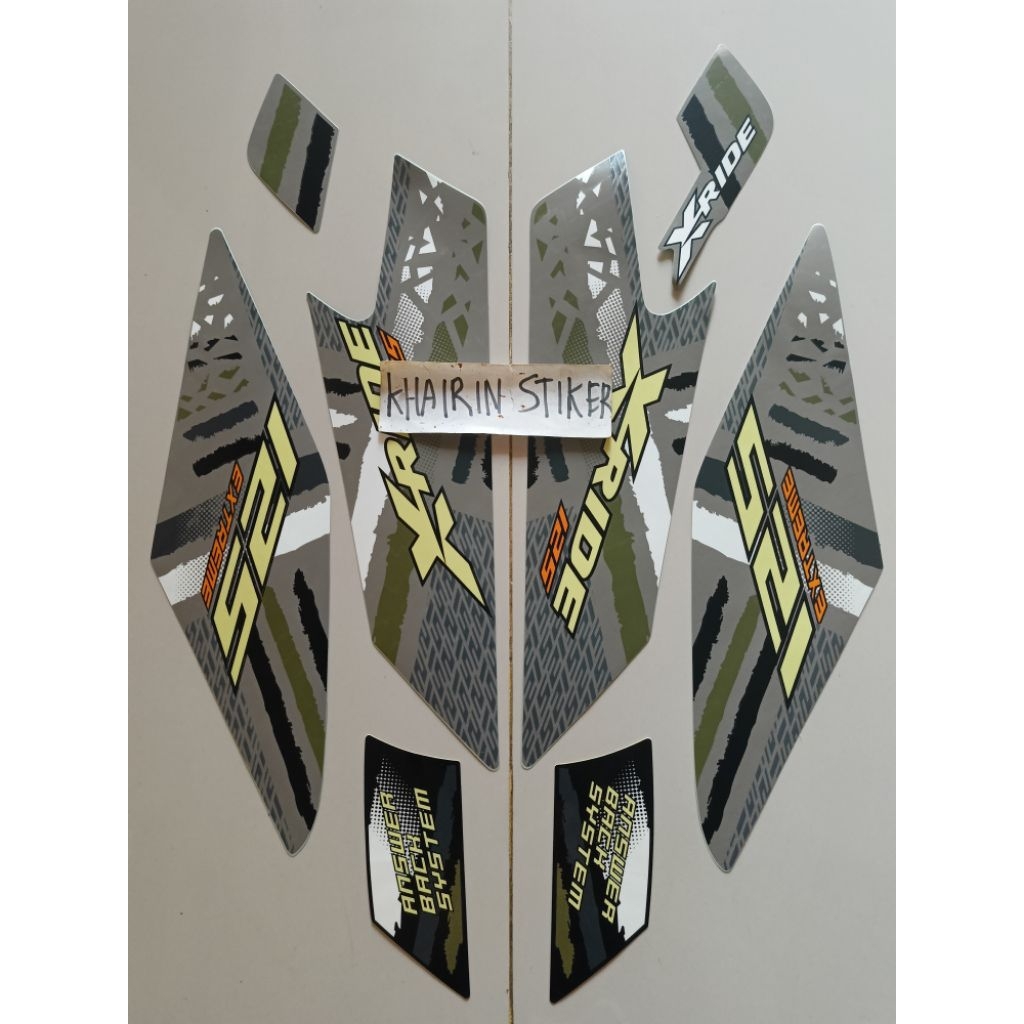 striping stiker x ride 2024 2025 abu abu original