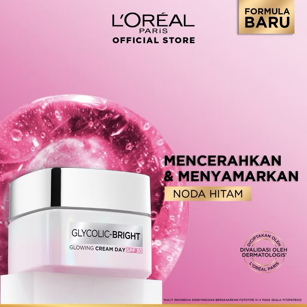 LOREAL GLYCOLIC-BRIGHT GLOWING CREAM DAY & CREAM NIGHT