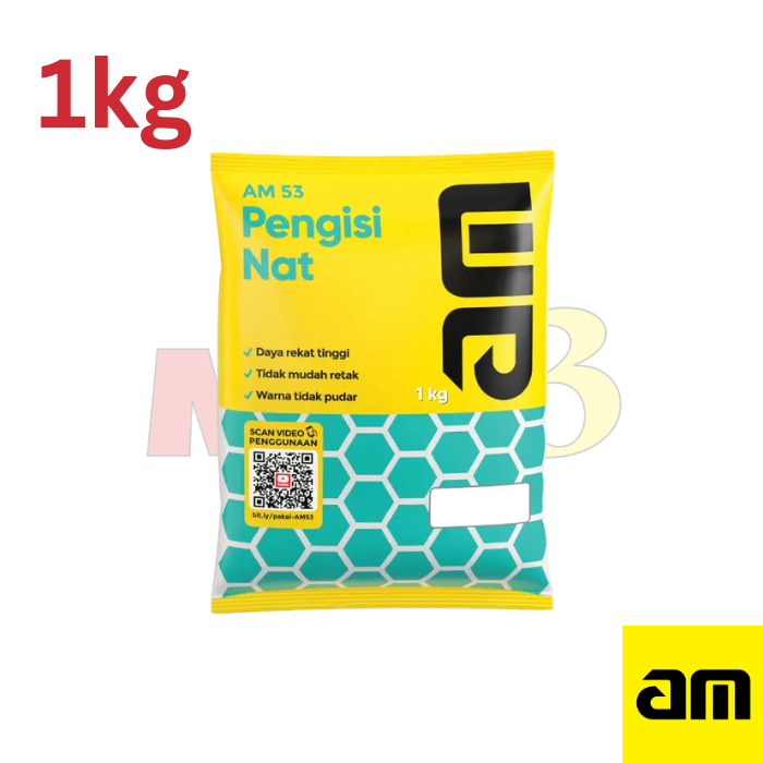 AM 53 Tile Grout 1 KG Semen Pengisi Nat Keramik Granit TileGrout Warna