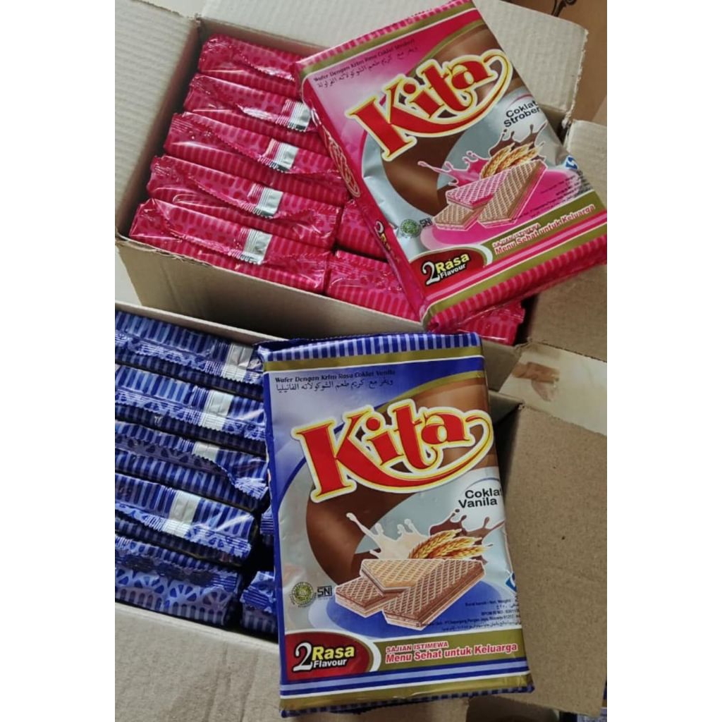 

Wafer kita 2 rasa 1 dus isi 10 pcs