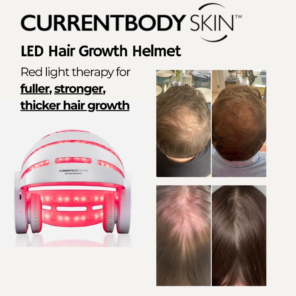 Currentbody LED Red Light Hair Growth Helmet