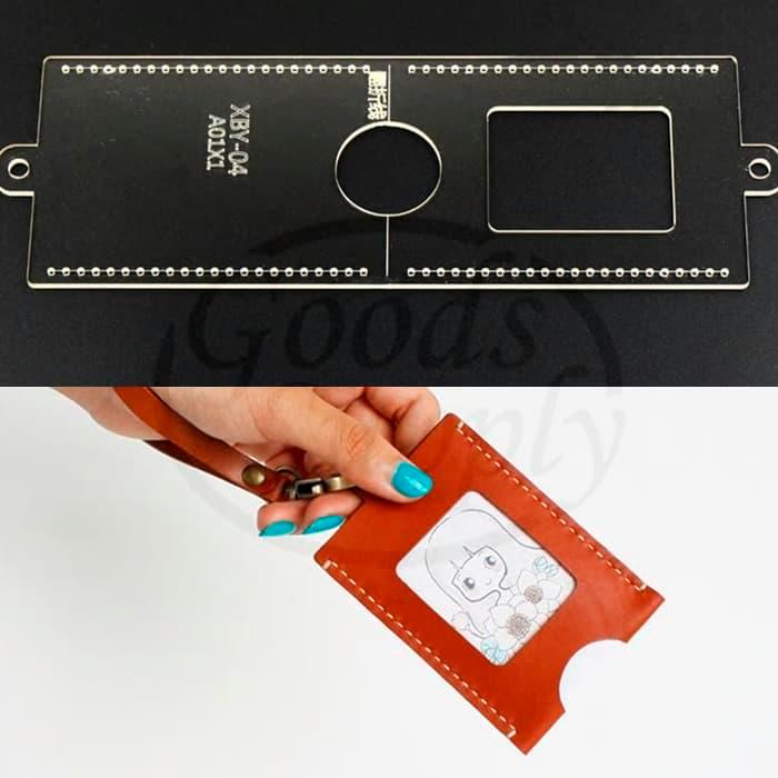 

Template Pola Acrylic Gantungan ID Card Holder Tag Kulit