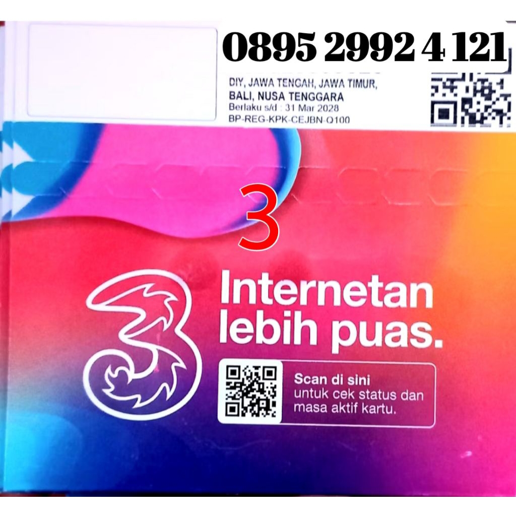 promo perdana tri nomor cantik isi paket 3gb
