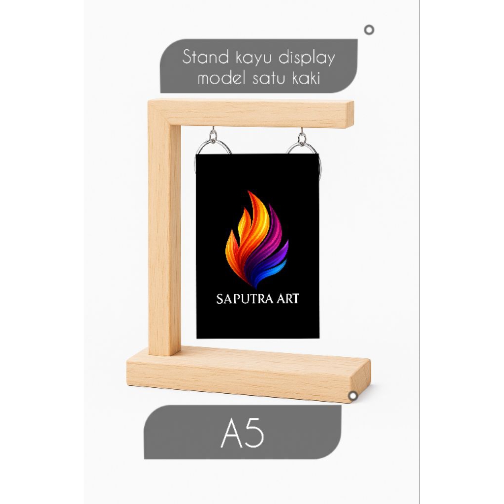 

Stand Gantungan Kayu A5 Minimalis Handmade – Display Menu, Kalender, Foto, Poster, Brosur, Pajangan Estetik Serbaguna