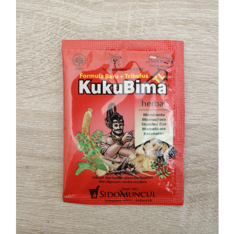 

Jamu Kuku Bima TL Formula Baru + Tribulus Sidomuncul 8 Gram Kukubima TL