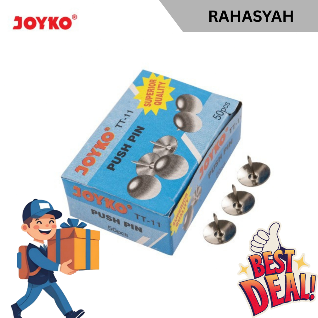 

1 box paku payung push pin joyko tt-11 superior quality isi 10 dus