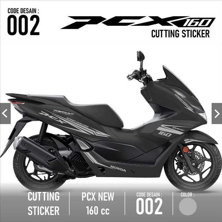 List Cutting Sticker PCX 160-Aksesoris Motor Stiker Honda PCX 160 cc Skotlet Sticker Striping Lis Va
