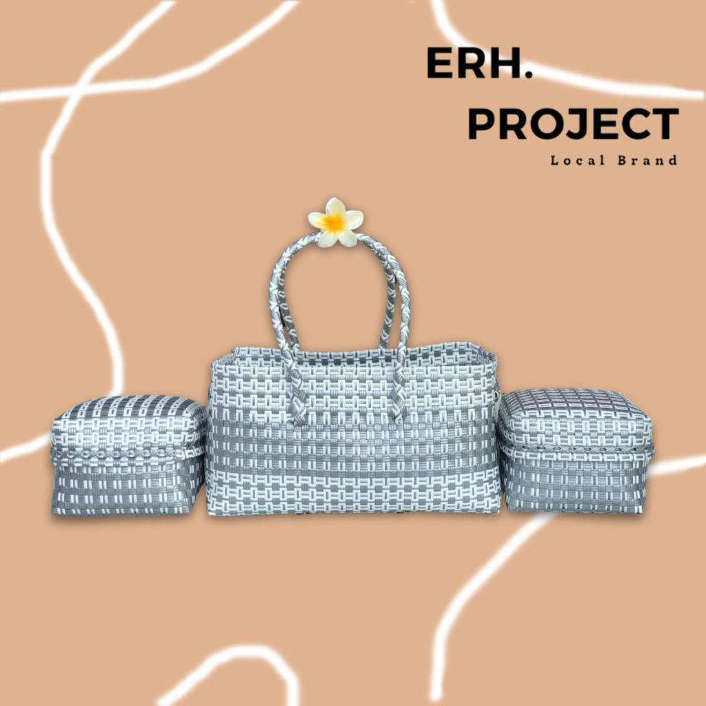 Tas Anyam Jali Set 2 Keben Bali Termasuk Besek Bambu Tas Wanita Keben 18