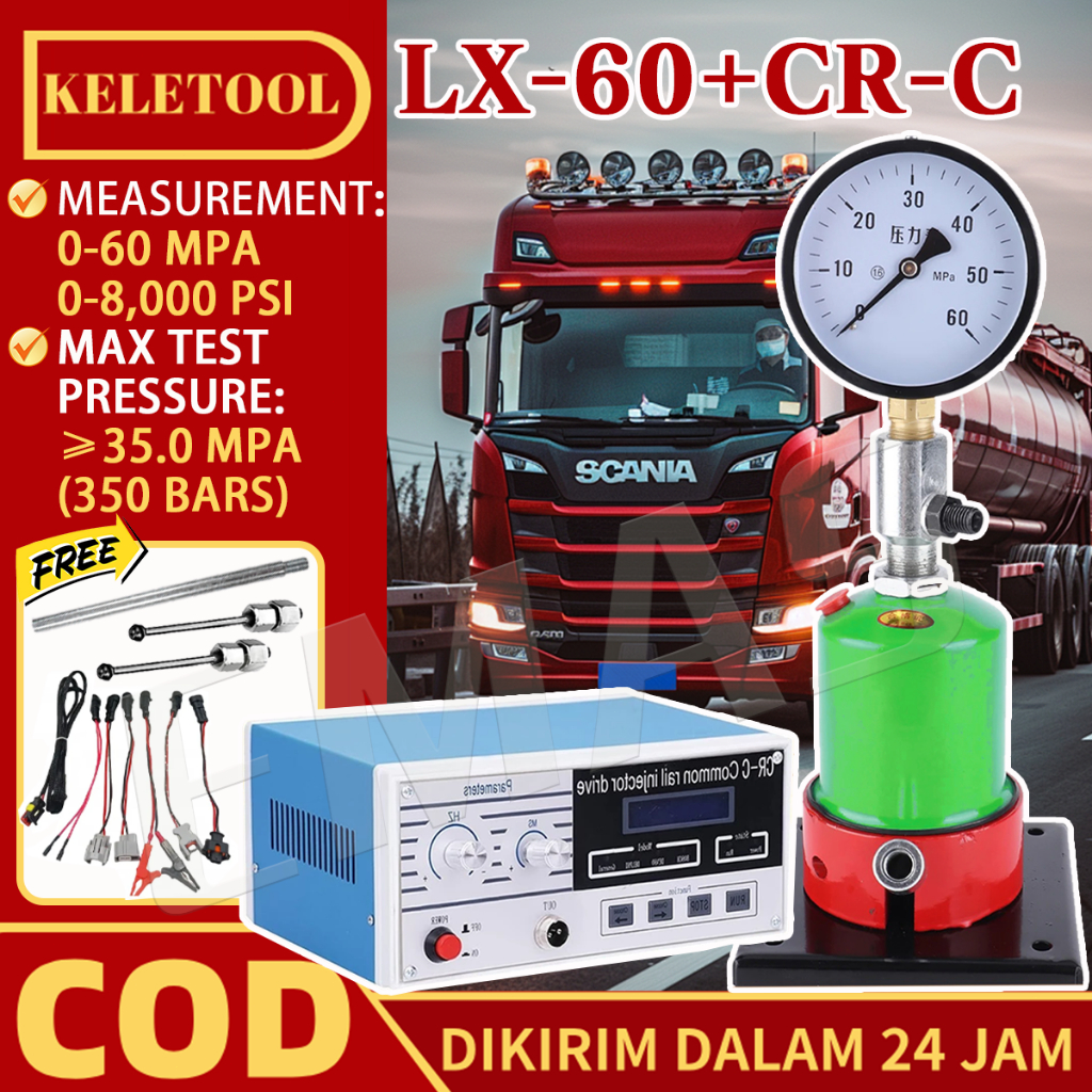 LX60 Nozzle Injector Tester Diesel Solar Uji Tes Nozzle Injeksi Solar Diesel  600 BAR 8000 BOSCH Die