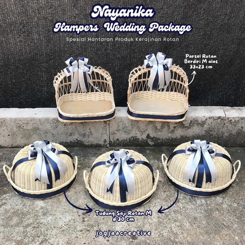 

NAYANIKA WEDDING HAMPERS | 1 SET PAKET HANTARAN PERNIKAHAN KERAJINAN ROTAN HIAS PITA SPESIAL