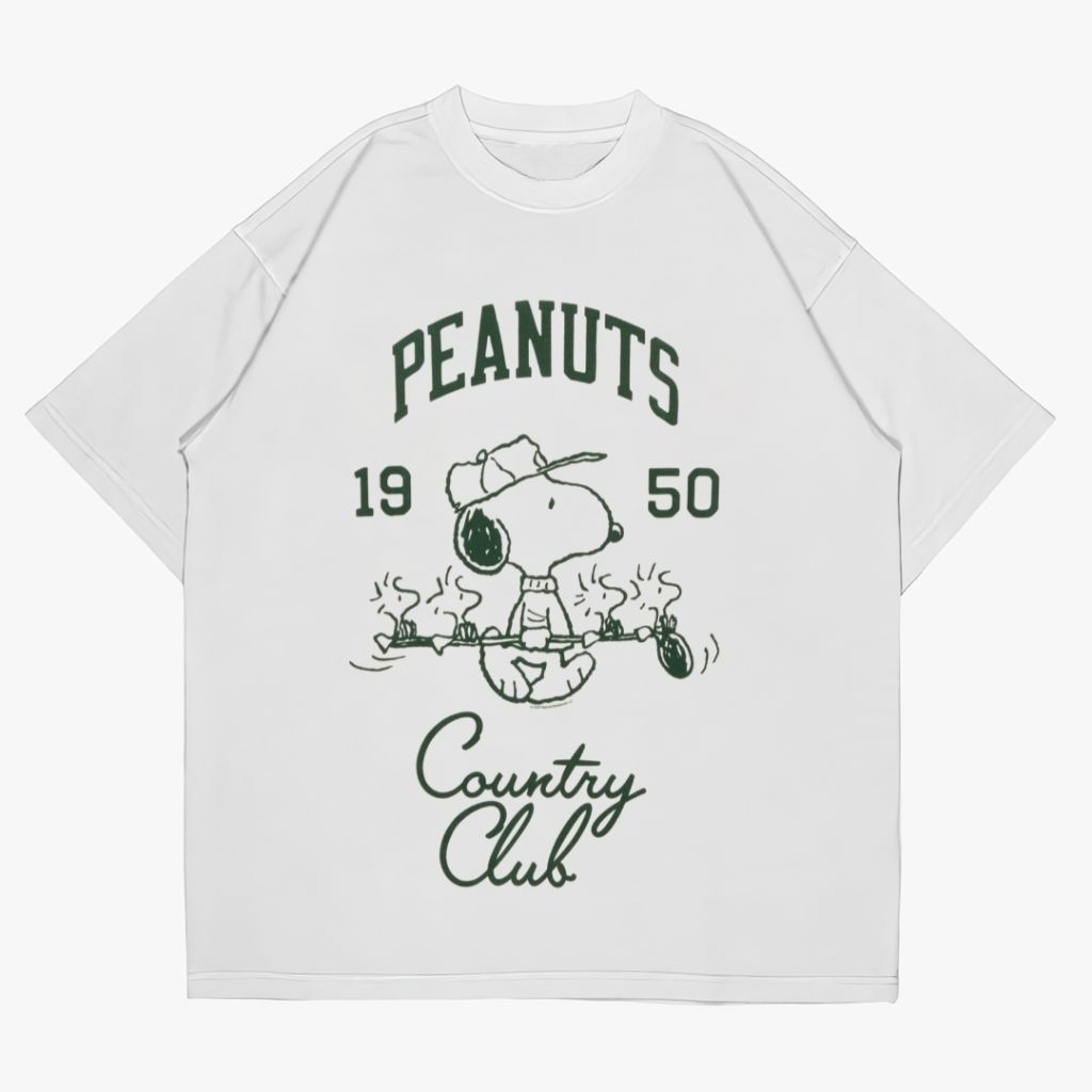 DRYFN PEANUTS 1950 T-Shirt Combed 24s Kaos  Streetwear Pria Dan Wanita Oversize