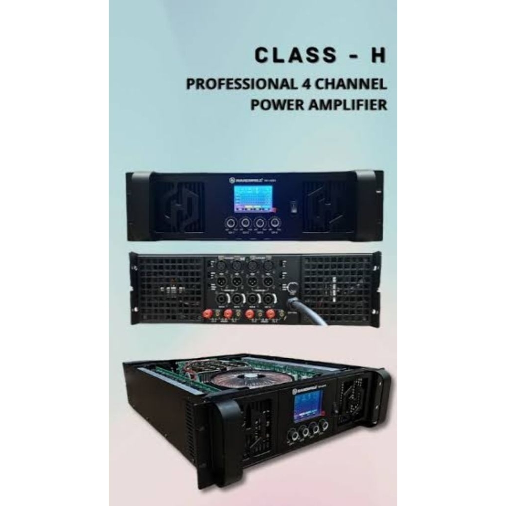 Power 4 Channel Hardwell HH 4004 Original Amplifier Hardwell