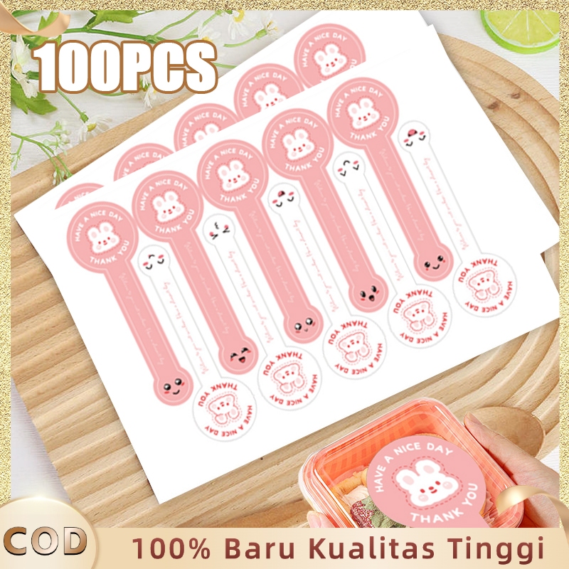 Label Makanan Sticker Makanan Sticker Thank You For Order Label Stiker Thank You 100pcs