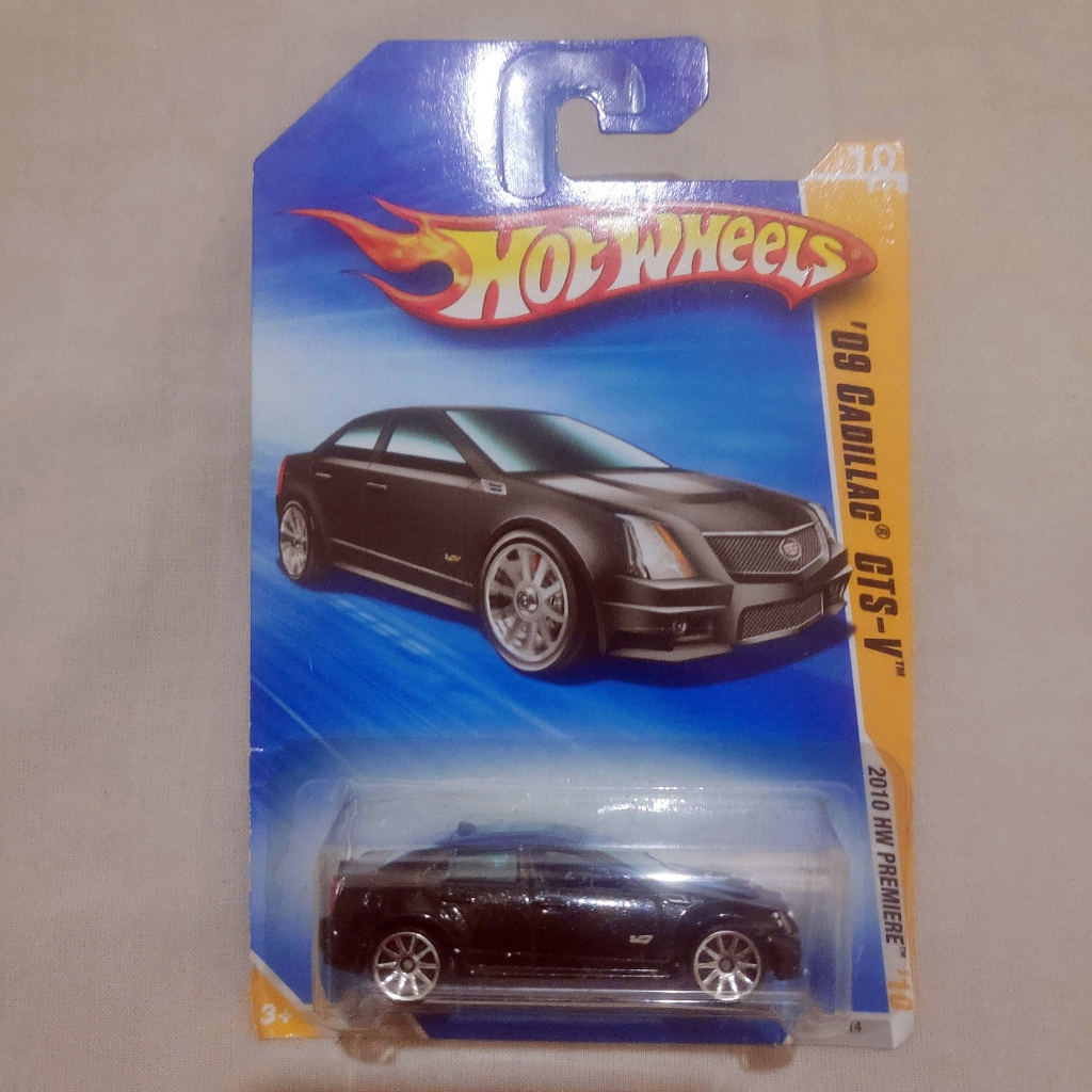 HOT WHEELS CADILLAC CTS-V BLACK 2010 HW PREMIERE