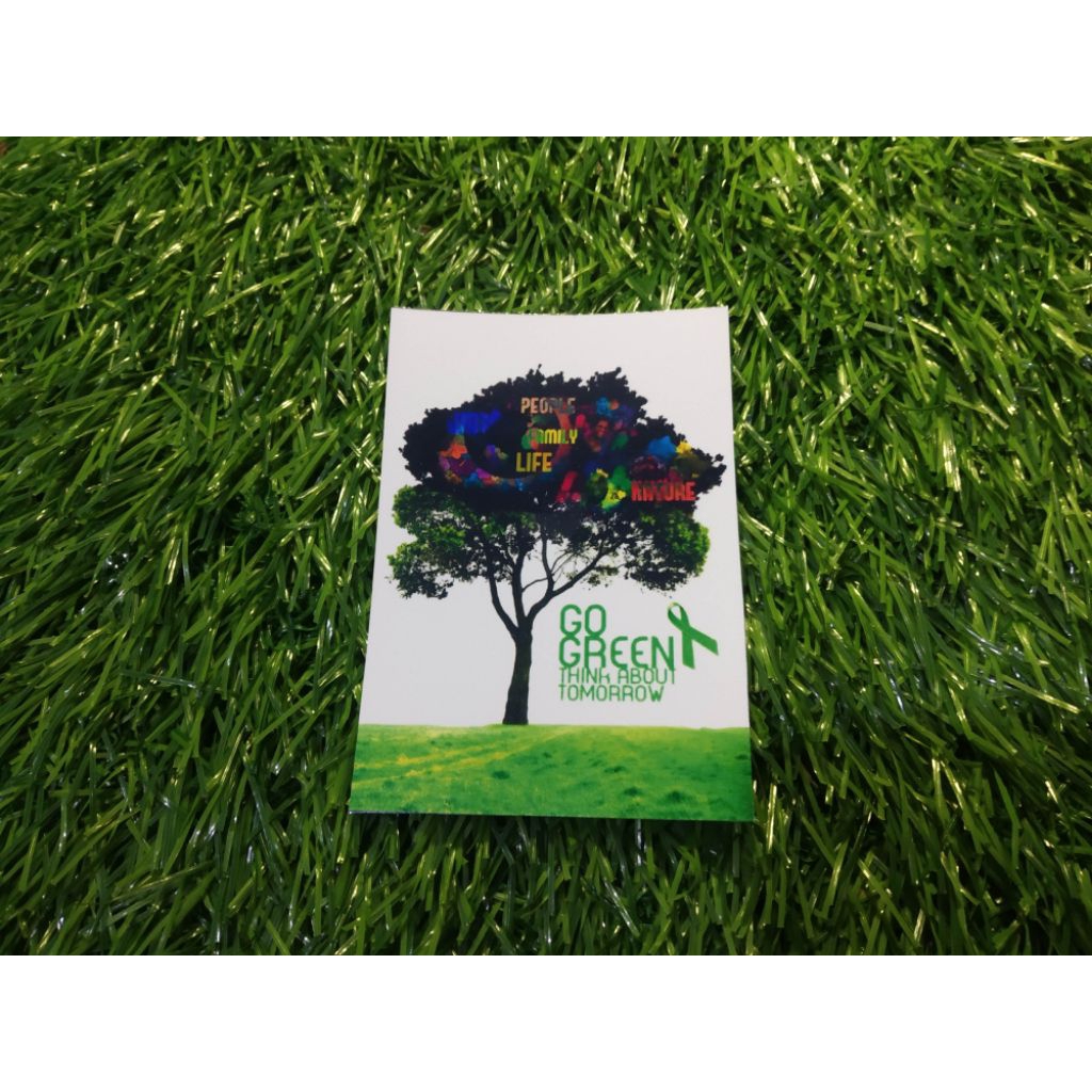 

stiker vinyl go green