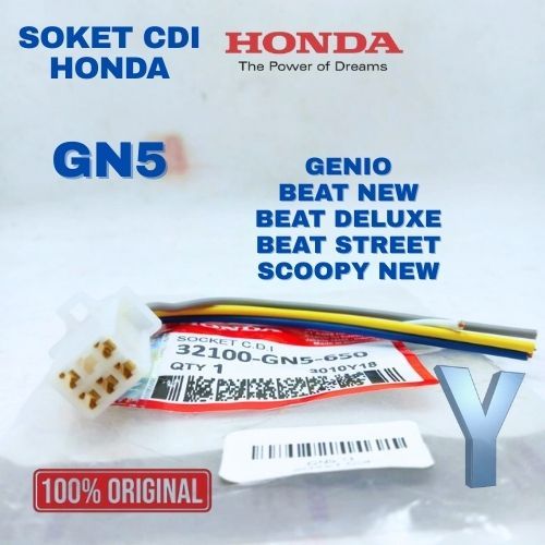 SOKET CDI HONDA GN5 GENIO BEAT NEW BEAT DELUXE BEAT STREET SCOOPY NEW