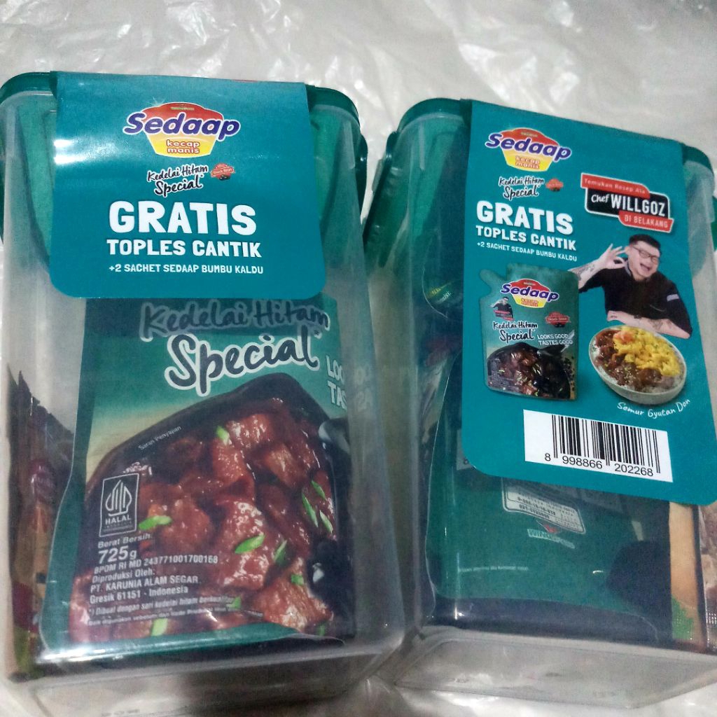 

Kecap sedap 725gr gratis toples