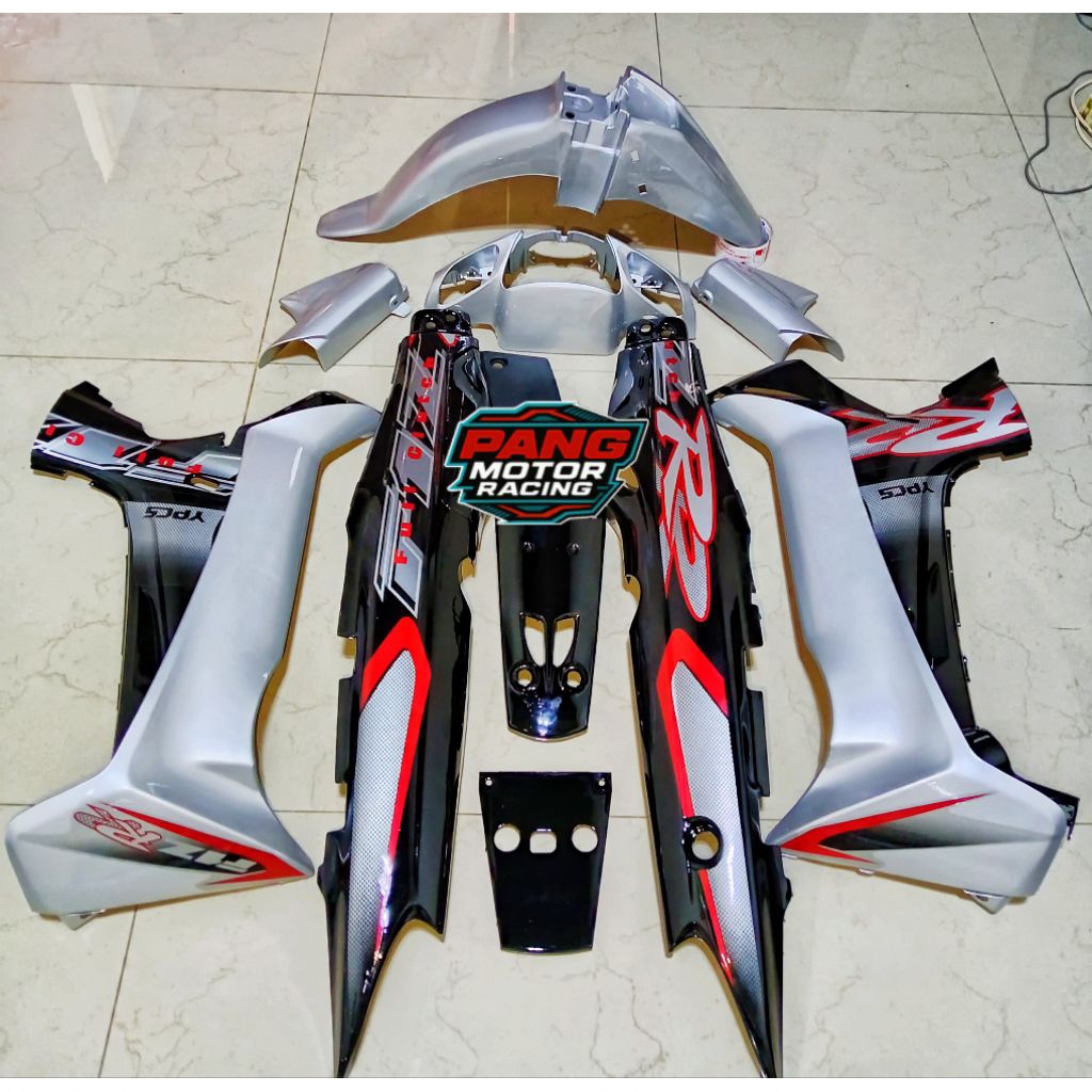 Body set FIZ R HITAM SILVER FULCLUTH Body Fulset Fizr Hitam Silver 2002