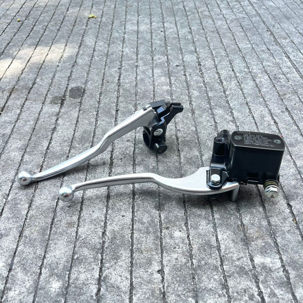 MASTER REM KANAN KIRI YAMAHA R25 HANDLE CHROME MASTER REM WARNA HITAM CHROM HANDEL KOPLING UNIVERSAL