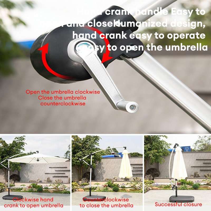 JOY PAYUNG TAMAN OUTDOOR PAYUNG GANTUNG 3M CAFE PAYUNG TEDUH MATAHARI UMBRELLA PELINDUNG BULAT