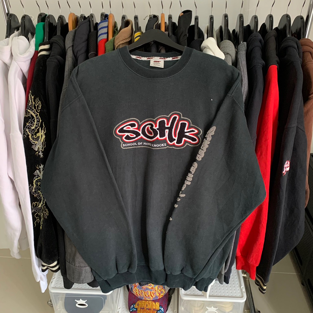Y2k hiphop school of hard knock sweatshirt / SOHK