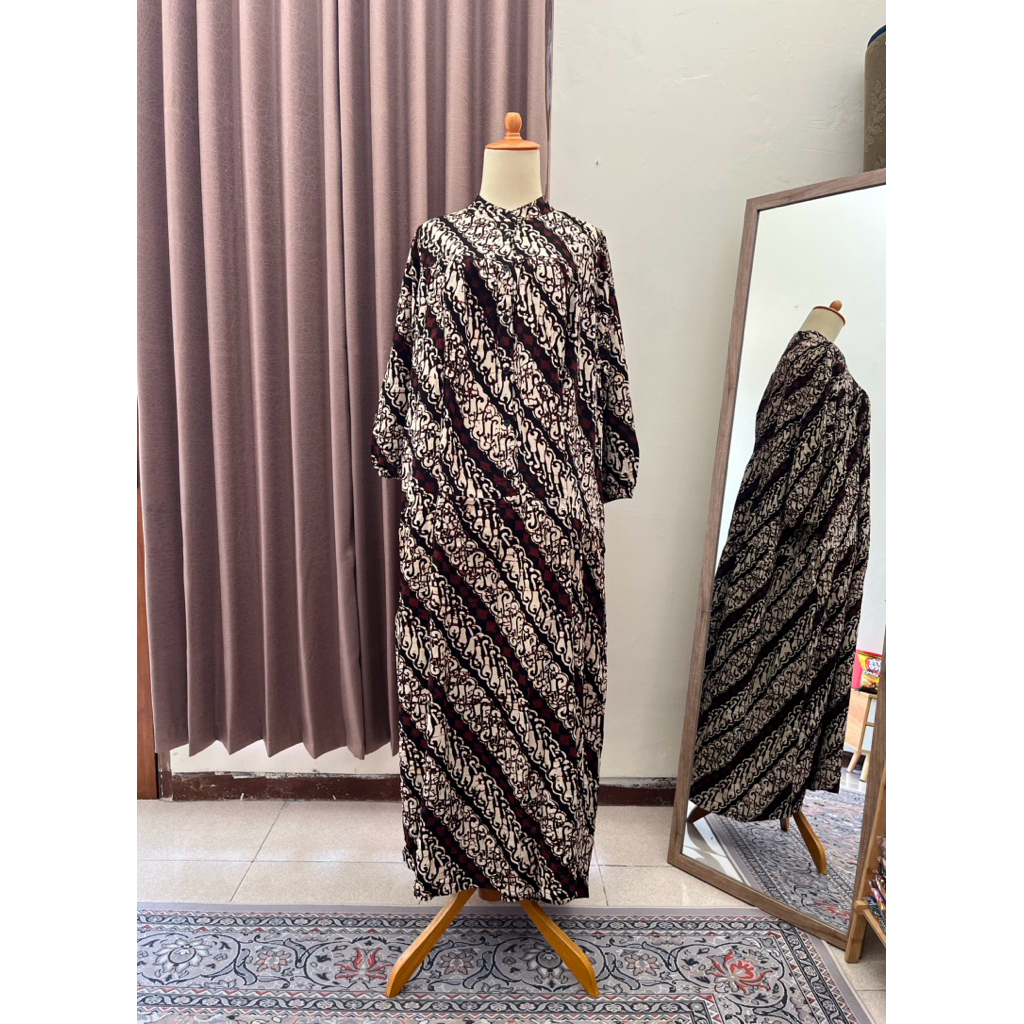 Gamis Marisa Batangan Batik Putri Diana