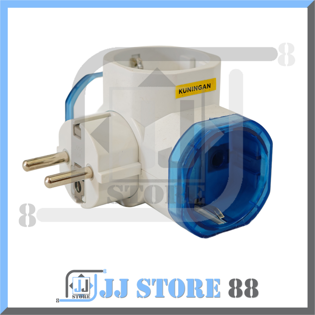 STEKER T CABANG 3 ORENCHI / COK CABANG TIGA / COLOKAN LISTRIK / KUNINGAN