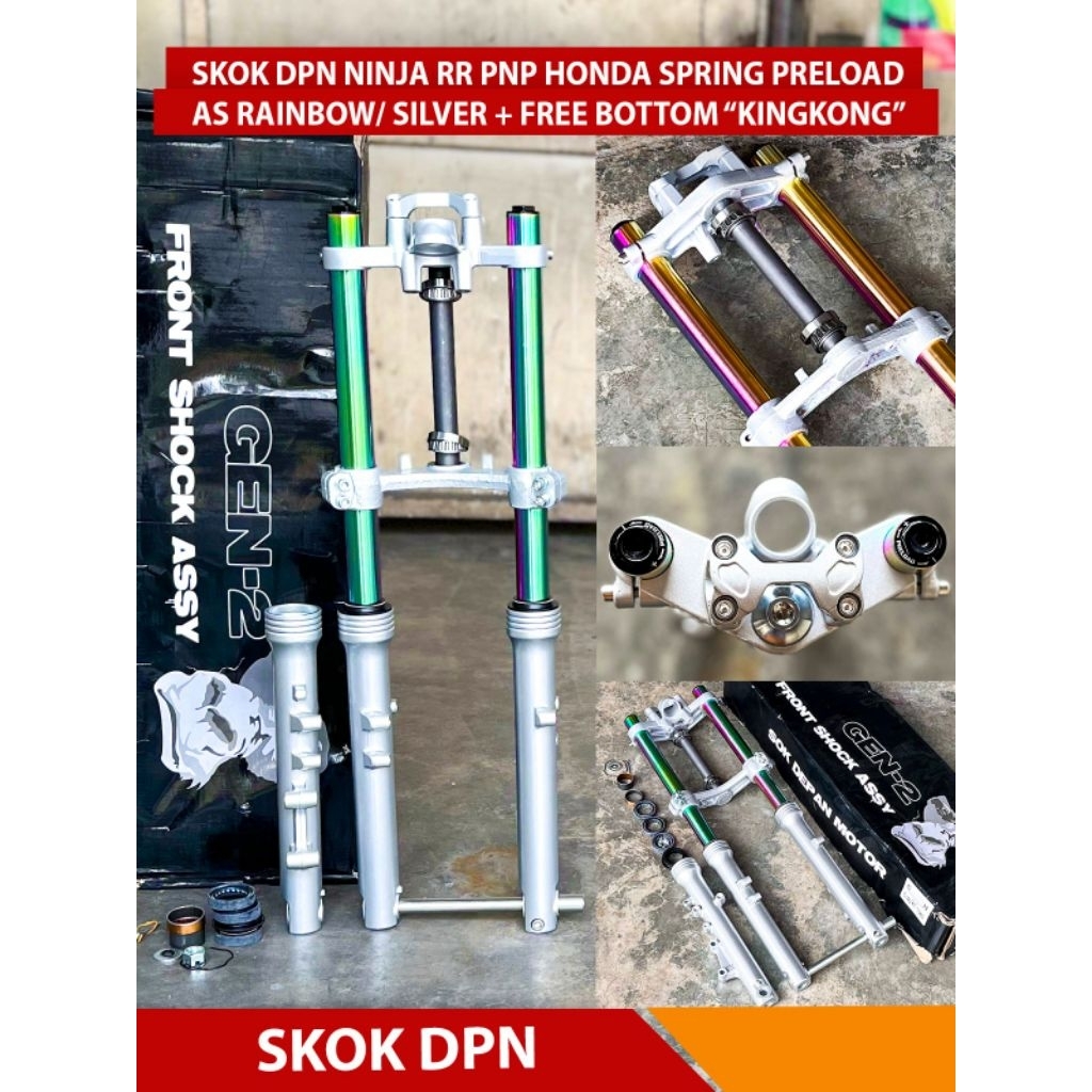 Shock Ninja Rr Rainbow Skok Depan Ninja Rr PNP as honda