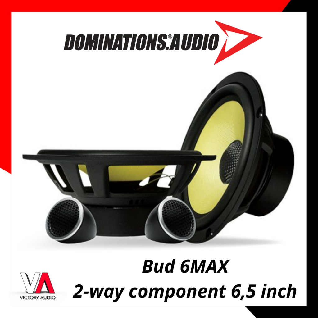 Bud 6MAX Speaker Dominations Buddy 6 Max 2 Way Split 6.5 Inch Komponen Audio 2 Jalur Respon Frekuens
