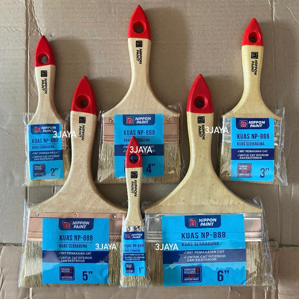 

[TERMURAH] KUAS CAT SERBAGUNA NIPPON PAINT NP888 1” 2” 3” 4” 5” 6”