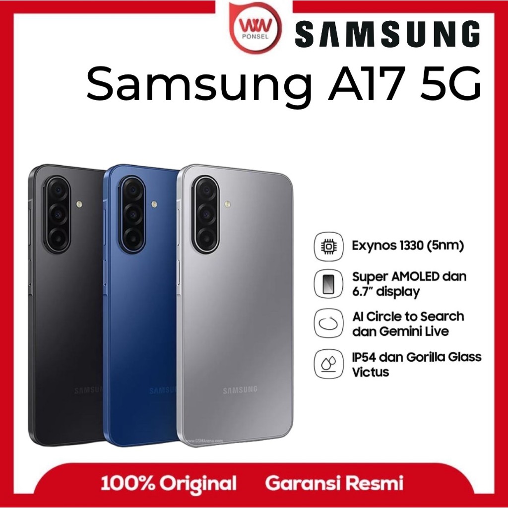Hp Samsung A17 5G Ram 8GB Internal 256GB Garansi Resmi