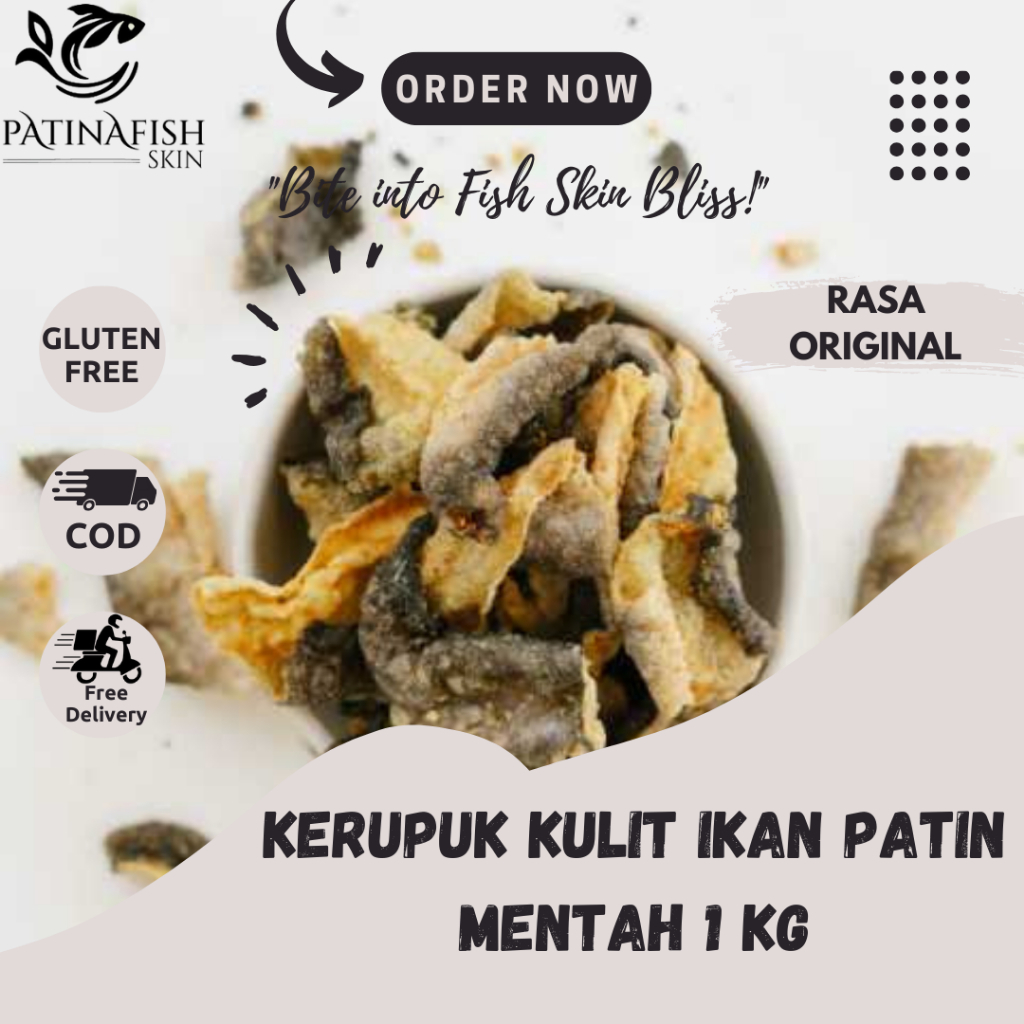 

Kerupuk Kulit Ikan Patin Mentah 1 Kg Original Fish Skin - Cemilan Keripik Lokal Gurih Premium HALAL