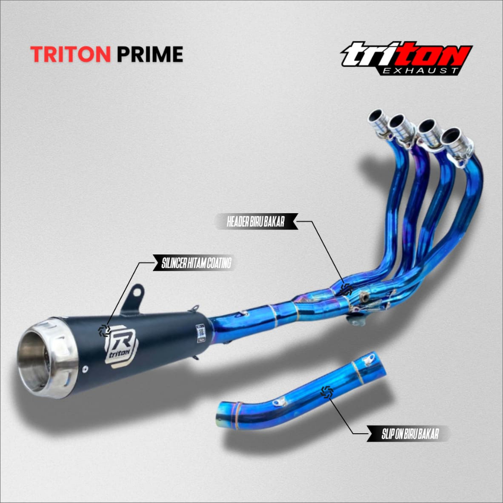 Knalpot Racing Zx25r Zx25rr Original Triton Type Prime Bergaransi