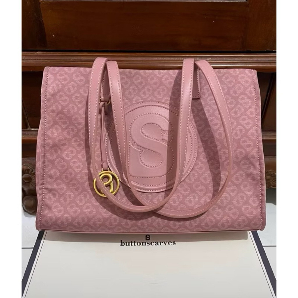 Aaliya Tapis Bag Buttonscarves Dusty Pink PRELOVED