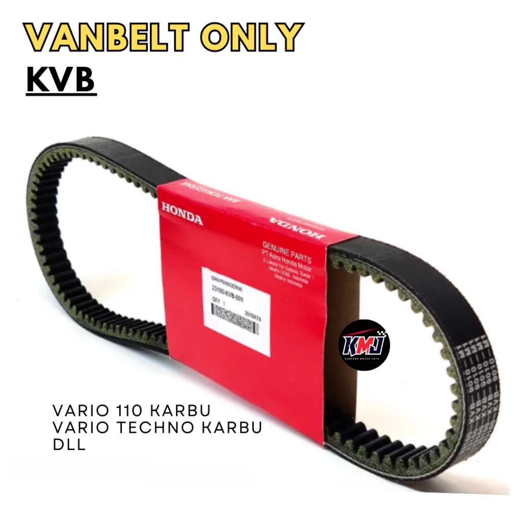 23100-KVB-901 Vanbelt Only V-Belt Vario Karbu Vario 110 Karbu Vario Techno 100 Original Honda KVB