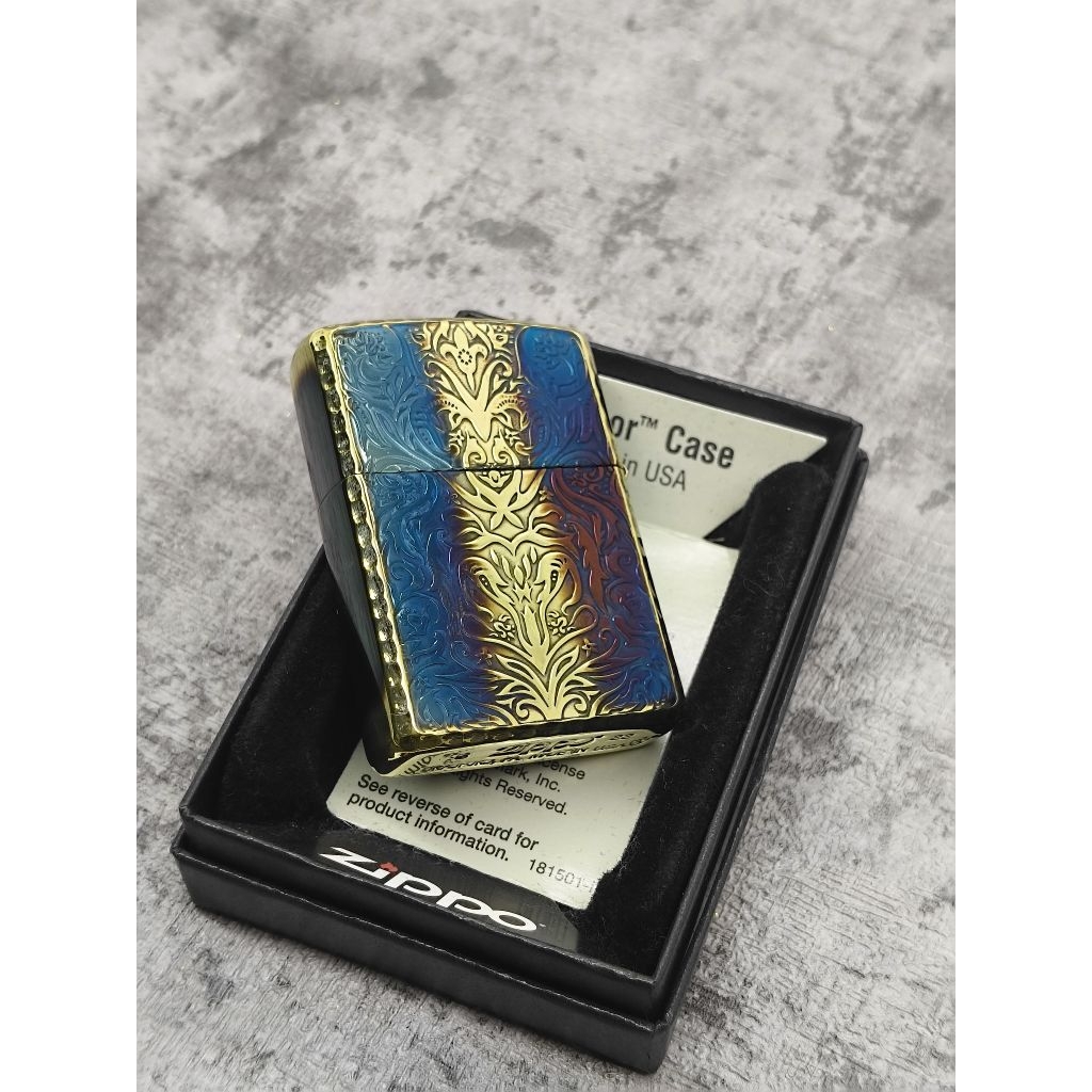 ZIPPO JAPAN ANTIQUE FLORAL (A)