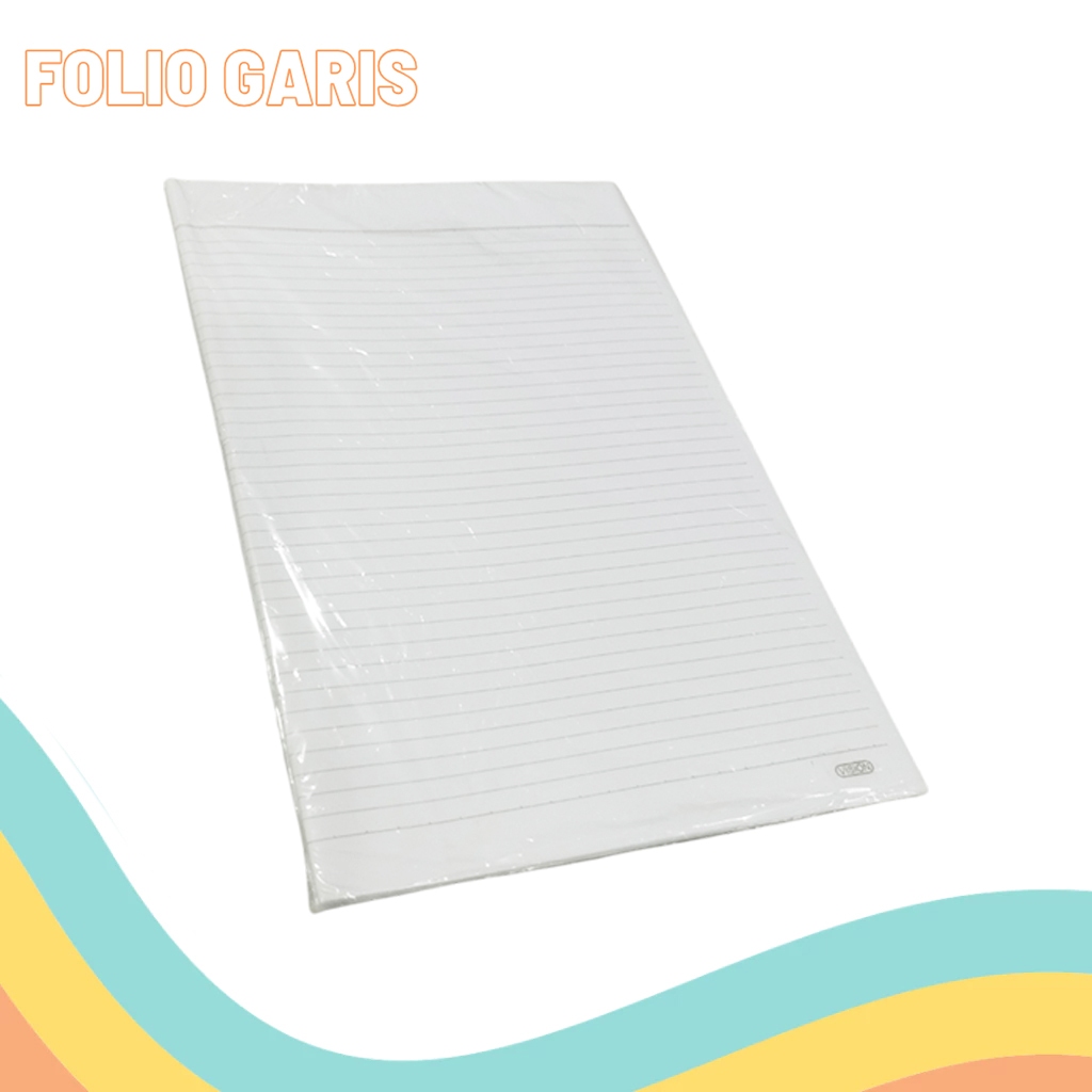 

KERTAS FOLIO GARIS ECERAN 25 LEMBAR (1 PACK)