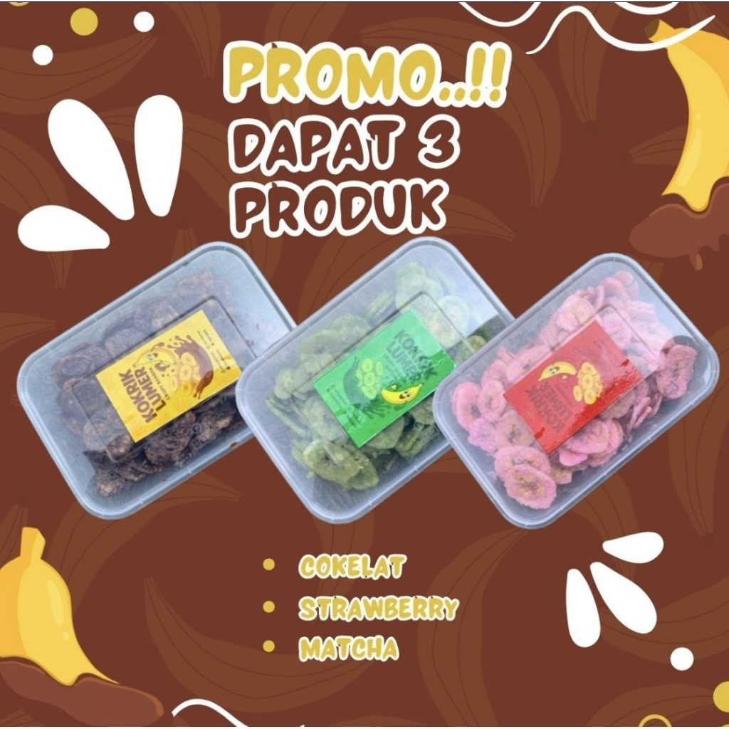 

Snack Viral! Keripik Pisang Lumer – Paket hemat dapat 3 box