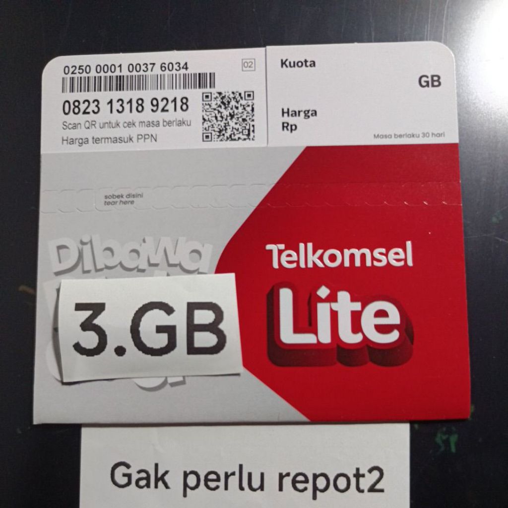 kartu perdana telkomsel 3.GB nasional