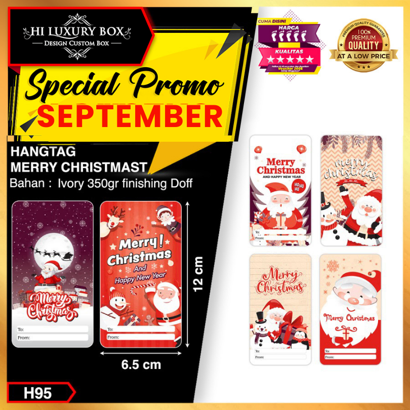 

Hangtag | Hangtag Merry Christmas|hangtag premium murah |H95