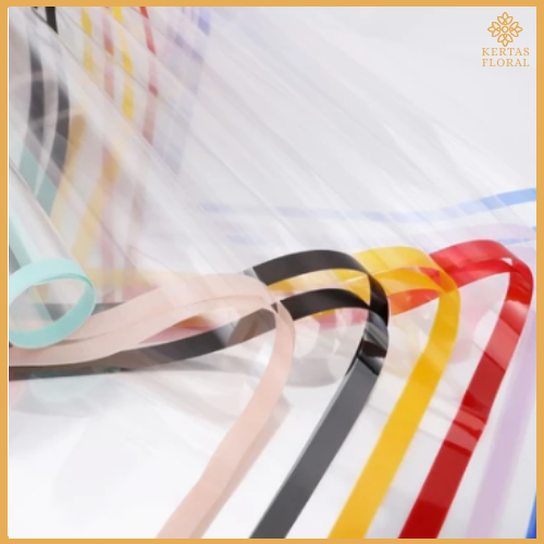 

Kertas Buket Bunga Transparan List Warna Flower Wrapping Waterproof KB6007